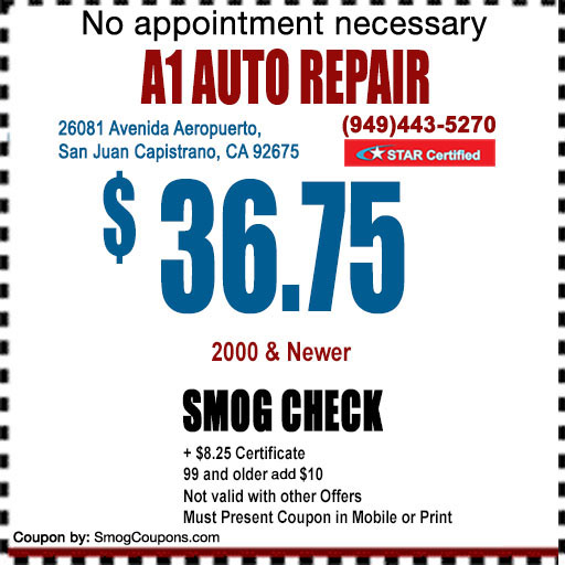 Smog Check Coupon